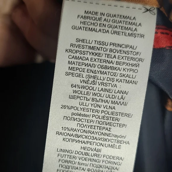 Ralph Lauren Alecia Regal Navy Coat Gold Crest Size 14 - Picture 10 of 11